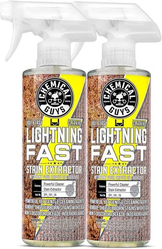 Chemical Guys SPI_191_1602 Lightning Fast Carpet and Upholstery Stain Extractor, (Fabric, Upholstery, & Carpet), Safe for Cars, Home, Office, Furniture & More, 16 fl oz, Fresh Scent (2 Pack) in Kuwait