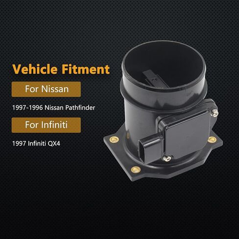 Mass Air Flow Sensor for Infiniti QX4 V6 3.3L 1997 / Nissan Pathfinder 3.3L V6 1996-1997 Replaces OE# 74-50037 22680-2J200 226802J200 AF10152 MF21070 in Saudi Arabia