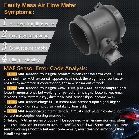 Mass Air Flow Sensor for Land Rover Range Rover 4.0L 4.6L All Engines 1999-2002 Replaces OE# 0280218010 and MHK100800 in Saudi Arabia