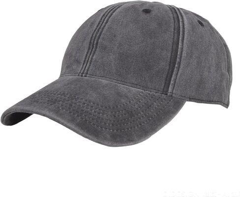 قبعة بيسبول للرؤوس الكبيرة - قبعة كبيرة جدًا للرجال والنساء، قبعة أبي كلاسيكية من القطن المغسول مع حزام قابل للتعديل in Kuwait