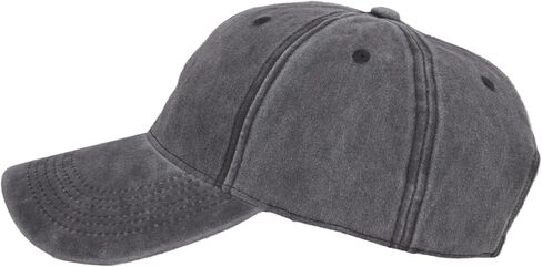 قبعة بيسبول للرؤوس الكبيرة - قبعة كبيرة جدًا للرجال والنساء، قبعة أبي كلاسيكية من القطن المغسول مع حزام قابل للتعديل in Kuwait