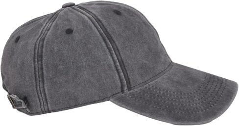 قبعة بيسبول للرؤوس الكبيرة - قبعة كبيرة جدًا للرجال والنساء، قبعة أبي كلاسيكية من القطن المغسول مع حزام قابل للتعديل in Kuwait
