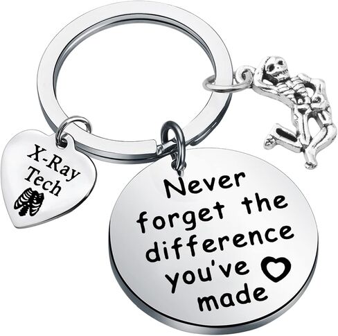 MYOSPARK X-ray Tech Keychain تقني الأشعة لا تنسى أبدًا الفرق الذي صنعته هدية التخرج in Saudi Arabia
