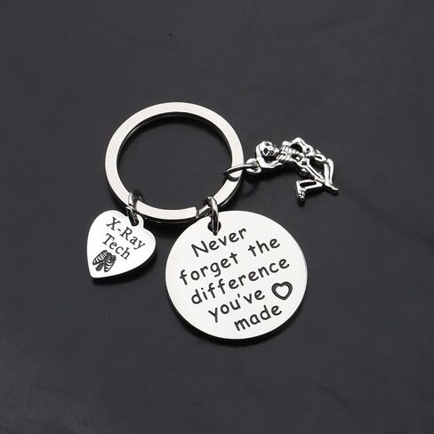 MYOSPARK X-ray Tech Keychain تقني الأشعة لا تنسى أبدًا الفرق الذي صنعته هدية التخرج in Saudi Arabia