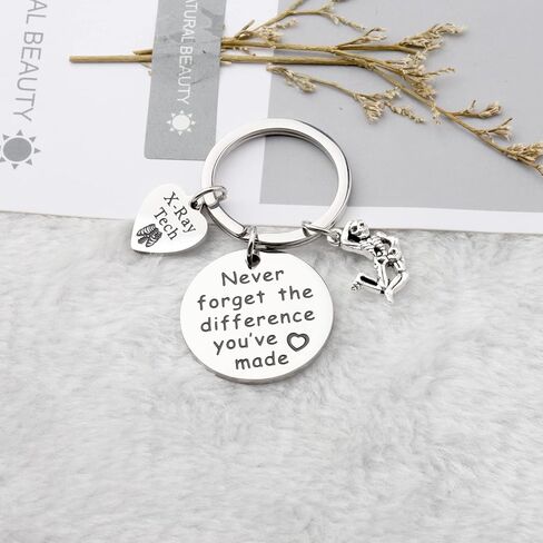 MYOSPARK X-ray Tech Keychain تقني الأشعة لا تنسى أبدًا الفرق الذي صنعته هدية التخرج in Saudi Arabia