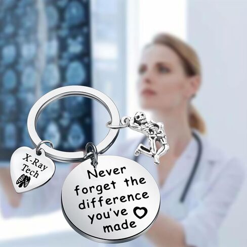 MYOSPARK X-ray Tech Keychain تقني الأشعة لا تنسى أبدًا الفرق الذي صنعته هدية التخرج in Saudi Arabia