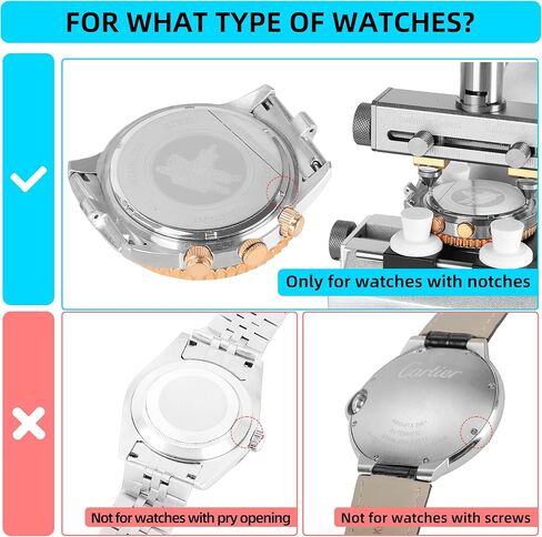 فتاحة ساعة منضدية 5700، مع 6 أنواع من الأسنان الفولاذية، 6 مجموعات من القوالب الثابتة للساعة فتاحة خلفية لعلبة ساعة المحار المشدودة in Kuwait