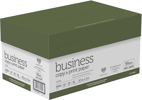 (8.5" x 11" Letter) - Business Multi-Use Print & Copy Paper Brightness 92, Case of 10 Reams - 5,000 Pages Total (ODBCP92) in Saudi Arabia