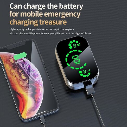 سماعات أذن TWS لاسلكية حقيقية تعمل بتقنية البلوتوث داخل الأذن مقاومة للماء سماعات أذن زرقاء سماعات أذن لاسلكية لهواتف iPhone وAndroid سماعات أذن صغيرة غير مرئية تعمل بتقنية البلوتوث لقناة الأذن الصغيرة in Kuwait