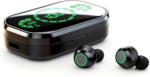 سماعات أذن TWS لاسلكية حقيقية تعمل بتقنية البلوتوث داخل الأذن مقاومة للماء سماعات أذن زرقاء سماعات أذن لاسلكية لهواتف iPhone وAndroid سماعات أذن صغيرة غير مرئية تعمل بتقنية البلوتوث لقناة الأذن الصغيرة in Kuwait