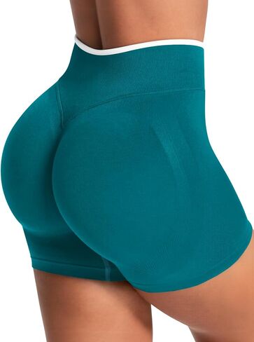 Aoysky Womens Workout Shorts 4.1" Scrunch Butt Biker Shorts High Waisted Yoga Gym Running Booty Shorts in Kuwait