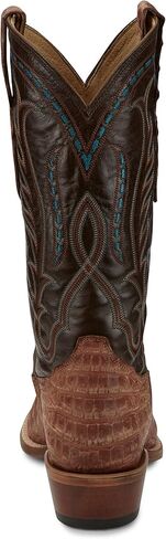 Tony Lama Men's Tan Caiman Belly Brown Cowhide Top Tan 10 D in Saudi Arabia