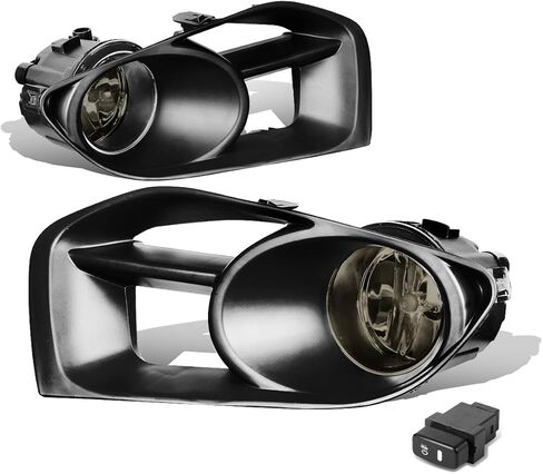 مجموعة مصابيح الضباب من Auto Dynasty متوافقة مع 2011 2012 2013 2014 Murano Front Bumper القيادة مصابيح الضباب مع مفتاح، جانب السائق والراكب، عدسات مدخنة in Kuwait