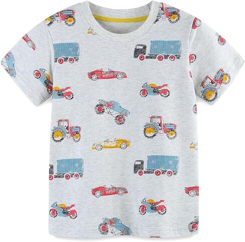 Boy's Short-Sleeve T-Shirt, Casual Kids Top, Everyday Wear, Multiple in Saudi Arabia