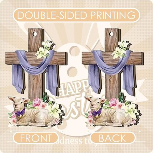 زينة عيد الفصح لشجرة عيد الميلاد، طباعة على الوجهين، 24 قطعة من زينة شجرة عيد الفصح لعيد الفصح، زينة معلقة لقضاء العطلات، ديكورات داخلية وخارجية in Kuwait