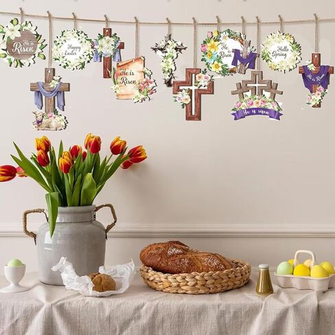 زينة عيد الفصح لشجرة عيد الميلاد، طباعة على الوجهين، 24 قطعة من زينة شجرة عيد الفصح لعيد الفصح، زينة معلقة لقضاء العطلات، ديكورات داخلية وخارجية in Kuwait