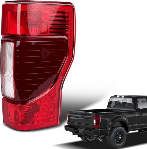 المصابيح الخلفية المتوافقة مع 2020-2022 Ford F250 F350 مجموعات المصابيح الخلفية فائقة التحمل من نوع الهالوجين، استبدال ملحقات الإضاءة الخلفية LC3Z13405A LC3Z13405D (مع نقطة عمياء، جانب السائق الأيسر) in Kuwait