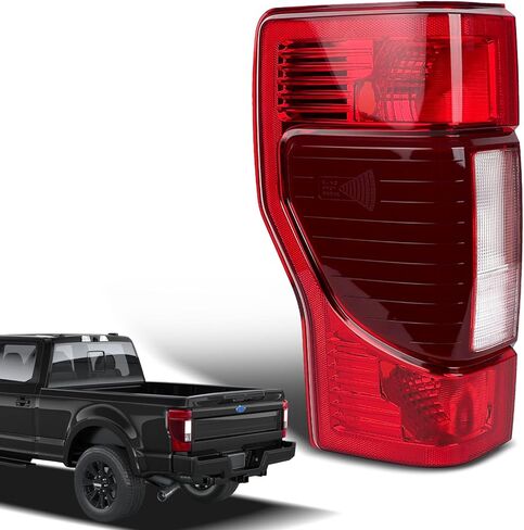 المصابيح الخلفية المتوافقة مع 2020-2022 Ford F250 F350 مجموعات المصابيح الخلفية فائقة التحمل من نوع الهالوجين، استبدال ملحقات الإضاءة الخلفية LC3Z13405A LC3Z13405D (مع نقطة عمياء، جانب السائق الأيسر) in Kuwait