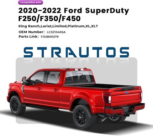 المصابيح الخلفية المتوافقة مع 2020-2022 Ford F250 F350 مجموعات المصابيح الخلفية فائقة التحمل من نوع الهالوجين، استبدال ملحقات الإضاءة الخلفية LC3Z13405A LC3Z13405D (مع نقطة عمياء، جانب السائق الأيسر) in Kuwait