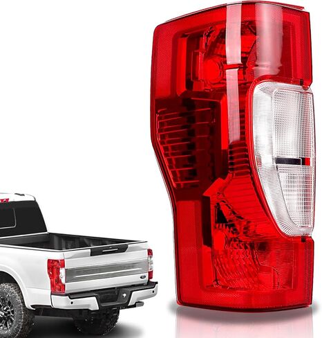المصابيح الخلفية المتوافقة مع 2020-2022 Ford F250 F350 مجموعات المصابيح الخلفية فائقة التحمل من نوع الهالوجين، استبدال ملحقات الإضاءة الخلفية LC3Z13405A LC3Z13405D (مع نقطة عمياء، جانب السائق الأيسر) in Kuwait