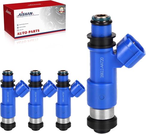 4PCS Fuel Injectors 12 Holes Compatible with Subaru Forester 2006-2013, Legacy 2012, WRX 2015, Impreza 2007 2008 2009 2010 2011 2012 2013 H4 2.5L Replace 16611AA720 842-12341 FJ860 in Saudi Arabia