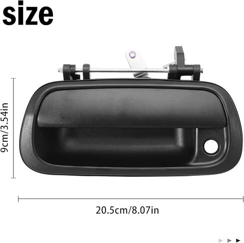 Upgraded Metal Tailgate Handle Latch w/Keyhole Fits for Tundra 2000 2001 2002 2003 2004 2005 2006 Tailgate Handle Assembly TO1915110 69090-OC010 69090-0C010 690900C010 69090-OC030-C0 in Kuwait