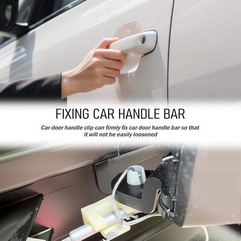 80PCS Car Door Lock Rod Clip Kit,Portable Car Door Handle Clip Kit for Fixing Handle Rod,Essential Cars Doors Rods Clips for Left/Right/Tailgate Doors Handles Cars Accessories in Saudi Arabia