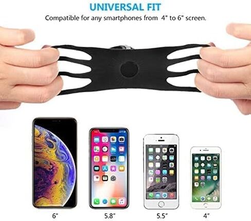 حامل هاتف للدراجة، حامل هاتف عالمي للدراجة، قابل للدوران 360 درجة، مقود تثبيت للهاتف من السيليكون لهواتف iPhone وGalaxy وXiaomi وHonor وRealme وHuawei وPixel وOneplus وغيرها من الهواتف المحمولة 4.5-7.0 in Kuwait