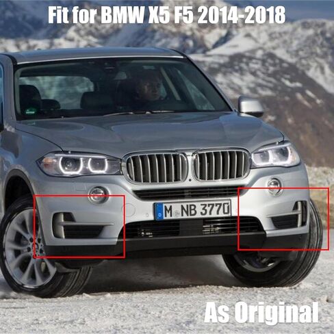 PFMFCA لسيارات BMW X5 F15 2014-2018 المصد الأمامي مصبغة صب زوج اليسار واليمين يحل محل 51117303113 ، 51117303114 المصد السفلي غطاء مصبغة مجموعة الكسوة in Saudi Arabia