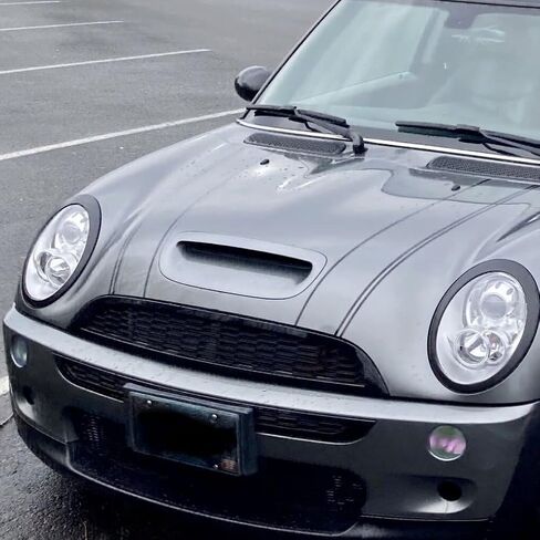 شبكة HECASA الأمامية العلوية والسفلية متوافقة مع 2002-2006 Mini Cooper & S R50 R52 R53 شبكة ممتص الصدمات على شكل قرص العسل باللون الأسود in Saudi Arabia