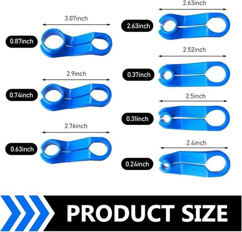 7PCS Fuel Line Disconnect Tool, AC Fuel Line Disconnect Tool Set, 1/4 5/16 3/8 1/2 5/8 3/4 7/8 Inch Quick Disconnect Kit, Compatible with Ford/GM/Chrysler, Transmission Fuel Line Tool in Saudi Arabia