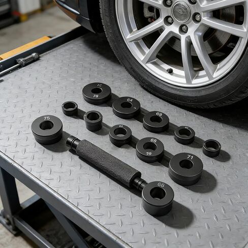 Transmission Bushing Driver Tool Kit, 13-Piece Master Set for GM 700R4 4L60 4L60E 4L65E, Bearing and Seal Installer Remover with Knurled Handle Press Drivers in Kuwait