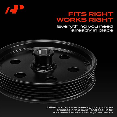 مضخة توجيه كهربائية ممتازة، مع بكرة وخزان، متوافقة مع Ford F-150 F150 1990-1996، F-250 F250 1990-1997، F-350 F350 1990-1996، Bronco 1990-1996 in Saudi Arabia