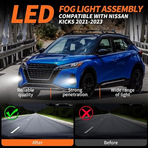مجموعة مصابيح الضباب DRL متوافقة مع 2021 2022 2023 زوج ركلات مصباح ضباب للقيادة مع حواف ومفتاح وحزام 62252-5RY0A 62253-5RY0A الجانب الأيسر والأيمن in Saudi Arabia