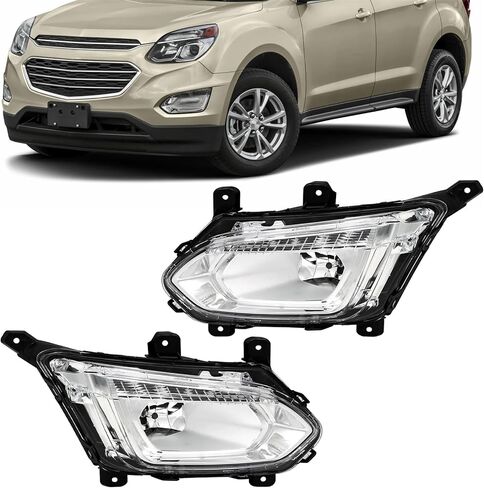 WFLNHB Left and Right Fog Lights Repalcement for Equinox Premier LTZ 2016-2017 Clear Lens GM2593316 23375569 in Saudi Arabia