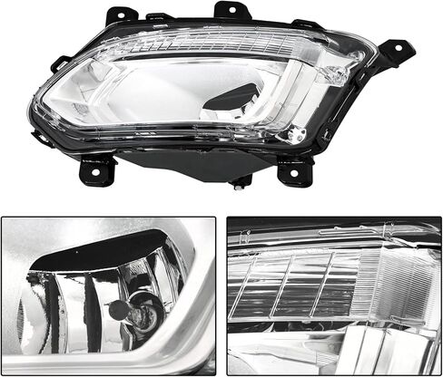 WFLNHB Left and Right Fog Lights Repalcement for Equinox Premier LTZ 2016-2017 Clear Lens GM2593316 23375569 in Saudi Arabia