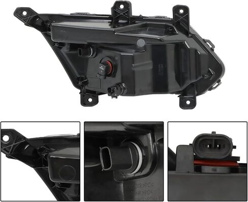 WFLNHB Left and Right Fog Lights Repalcement for Equinox Premier LTZ 2016-2017 Clear Lens GM2593316 23375569 in Saudi Arabia