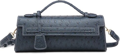 حقائب يد نسائية بمقبض علوي، نمط النعام والثعبان - محفظة كلاتش، حقائب كروس مصممة للنساء مع حزام قابل للفصل in Kuwait