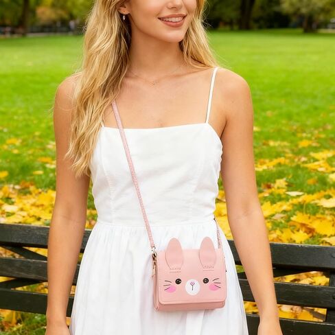 Cat Crossbody Bag for Women Small Shoulder Purse PU Leather Lightweight Daily Bag Fashion Novelty Gift for Her in Saudi Arabia