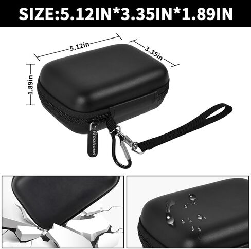 Boobowl Travel Case Compatible with Anker 3-in-1 Portable for iPhone Charger, 10,000mAh Power Bank, Storage Bag for Anker Charging Station with Accessories Mesh Pocket (Box Only)-Black in Kuwait