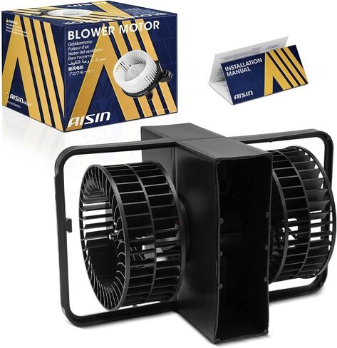 AISIN BLMBLM-00289 HVAC Blower Motor with Wheel Assembly - Compatible with BMW 525i 1989-1995, 530i 1994-1995, 535i 1988-1993, 540i 1994-1995, M5 1991-1993, 735i 1987-1992, 740i 1993-1994 in Saudi Arabia