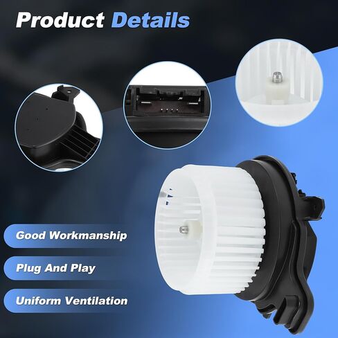 ACROPIX AC Heater Blower Motor for Chevy Malibu 2016-2024 for Ford Escape 2020-2024 Replace JX6Z19805D/LX6Z19805GB/23506046/84486322/84486330/84764329/85598158/85654345/PM4872/700347 in Saudi Arabia