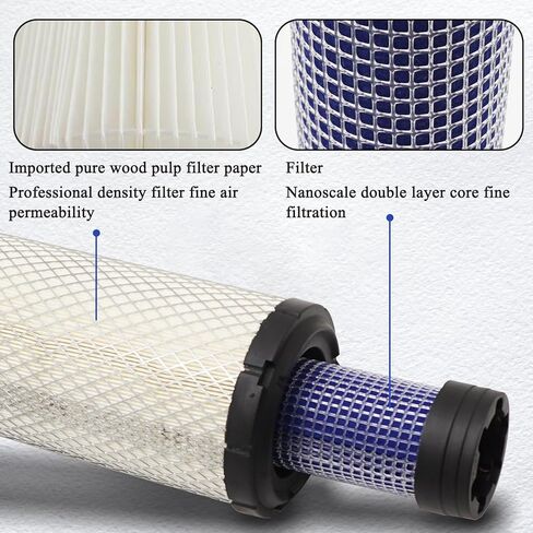 P821575 & P822858 Outer Inner Air Filter Air Cleaner for Bobcat FPG05 Air Cleaners Replaces 6672467 6672468 PM252Z PM260Z (Set of 2) in Saudi Arabia