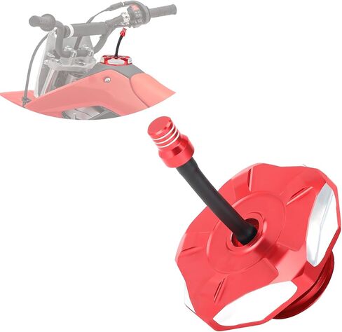 Dirt Bike Gas Cap Cover with Vent Tube CNC Aluminum Compatible with CRF 110 125F CRF110 CRF125F CRF125FB Big Wheel 2019-2024 (Black) in Kuwait