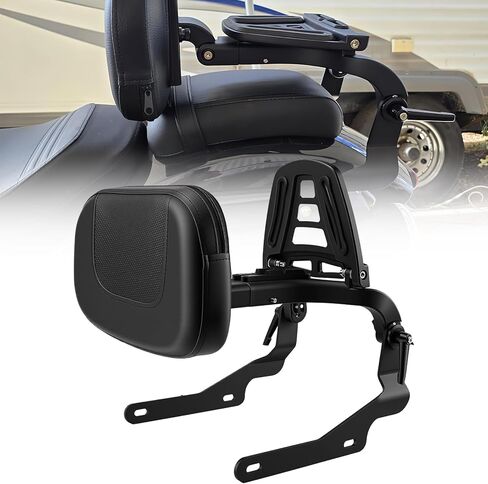 مسند ظهر للركاب من أجل Harley Night Rider RH 975 خاص RH975S شريط سيسي مريح ومتعدد الاستخدامات مع رف أمتعة قابل للطي متوافق مع 2022 2023 2024 2025 in Saudi Arabia