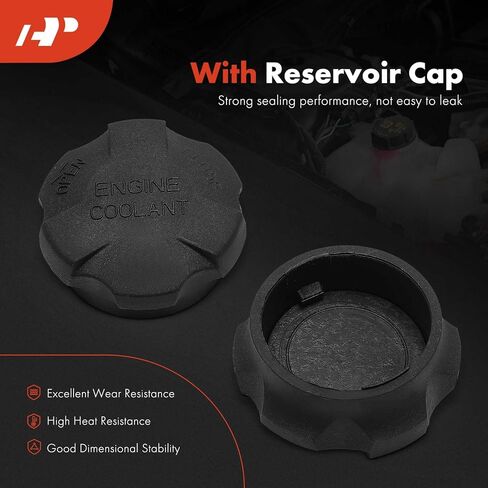 A-Premium Engine Coolant Overflow Recovery Reservoir Tank [with Cap] Compatible with Hyundai Accent 2006-2011 & Kia Rio 2006-2011, Rio5 2006-2011, 1.6L, Petrol in Saudi Arabia