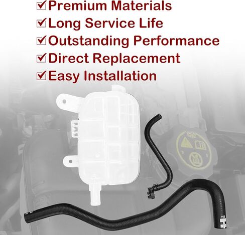 استبدال خزان سائل تبريد المحرك 603-955 95269001 95201979 95380033 13502353 متوافق مع شيفروليه تراكر تراكس بويك إنكور مع خرطوم نزيف الهواء وخرطوم السخان in Kuwait