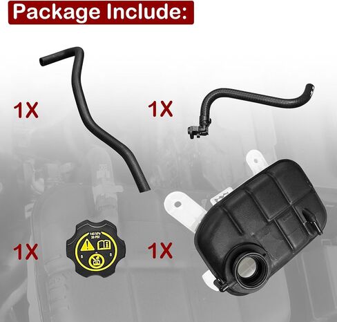استبدال خزان سائل تبريد المحرك 603-955 95269001 95201979 95380033 13502353 متوافق مع شيفروليه تراكر تراكس بويك إنكور مع خرطوم نزيف الهواء وخرطوم السخان in Kuwait