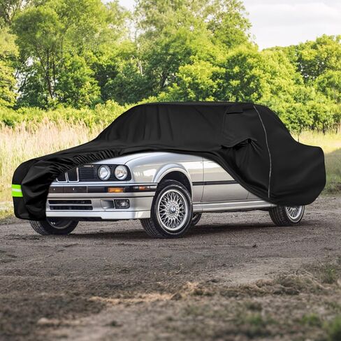 غطاء سيارة متوافق مع 1982-2004 BMW 3 Series E30 E36 E46 سيدان/كوبيه، مناسب حسب الطلب 300D أكسفورد مع غطاء سيارة كامل من القطن لجميع الأحوال الجوية in Saudi Arabia