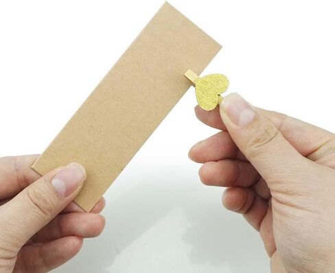 Gold Heart Clothespins Mini Wooden Clothespins with Jute Twine Small Decorative Wood Craft Clips for Pictures Photo Memo Card in Saudi Arabia